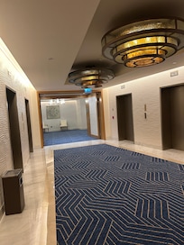 Inside lift area