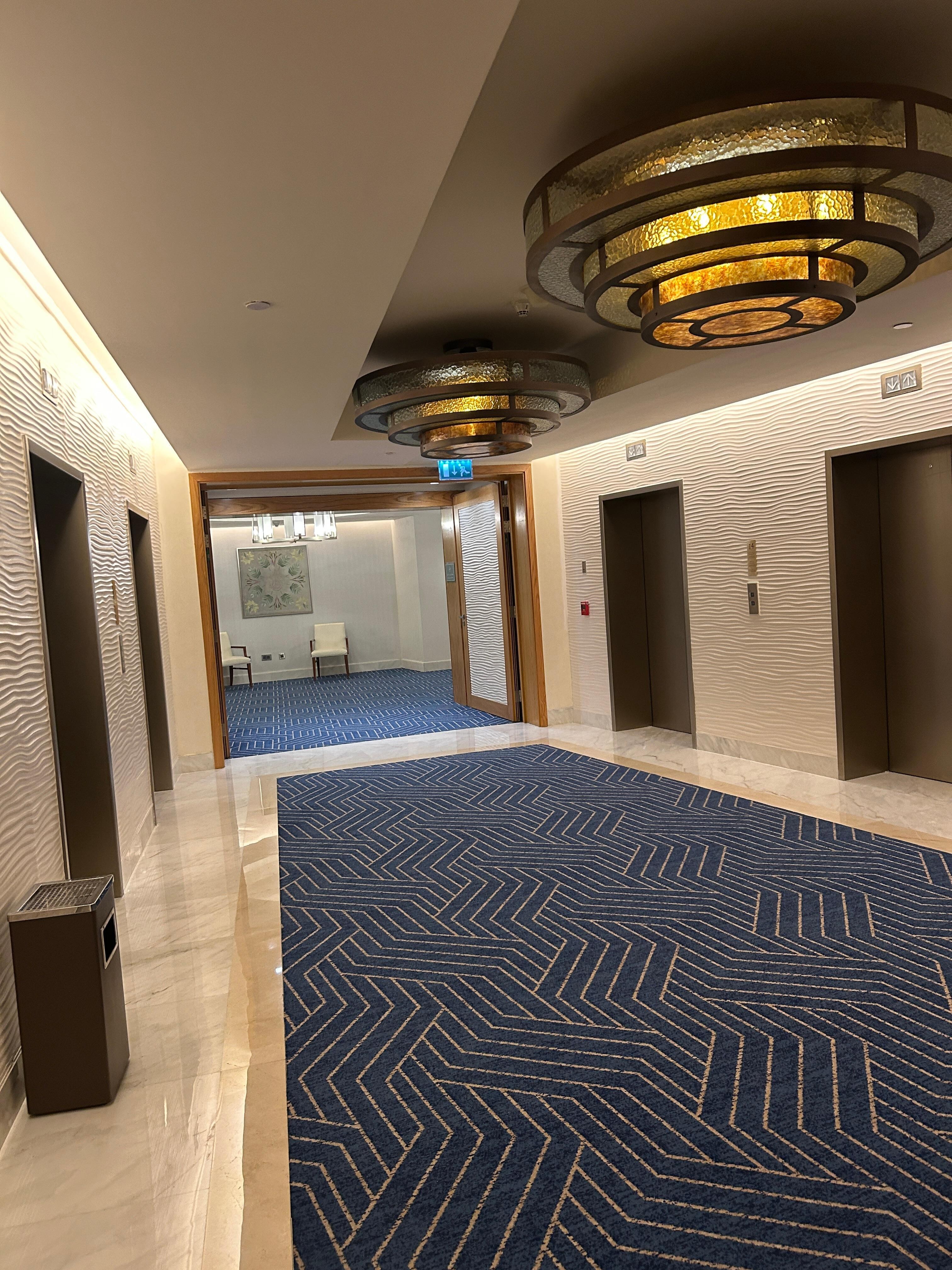 Inside lift area