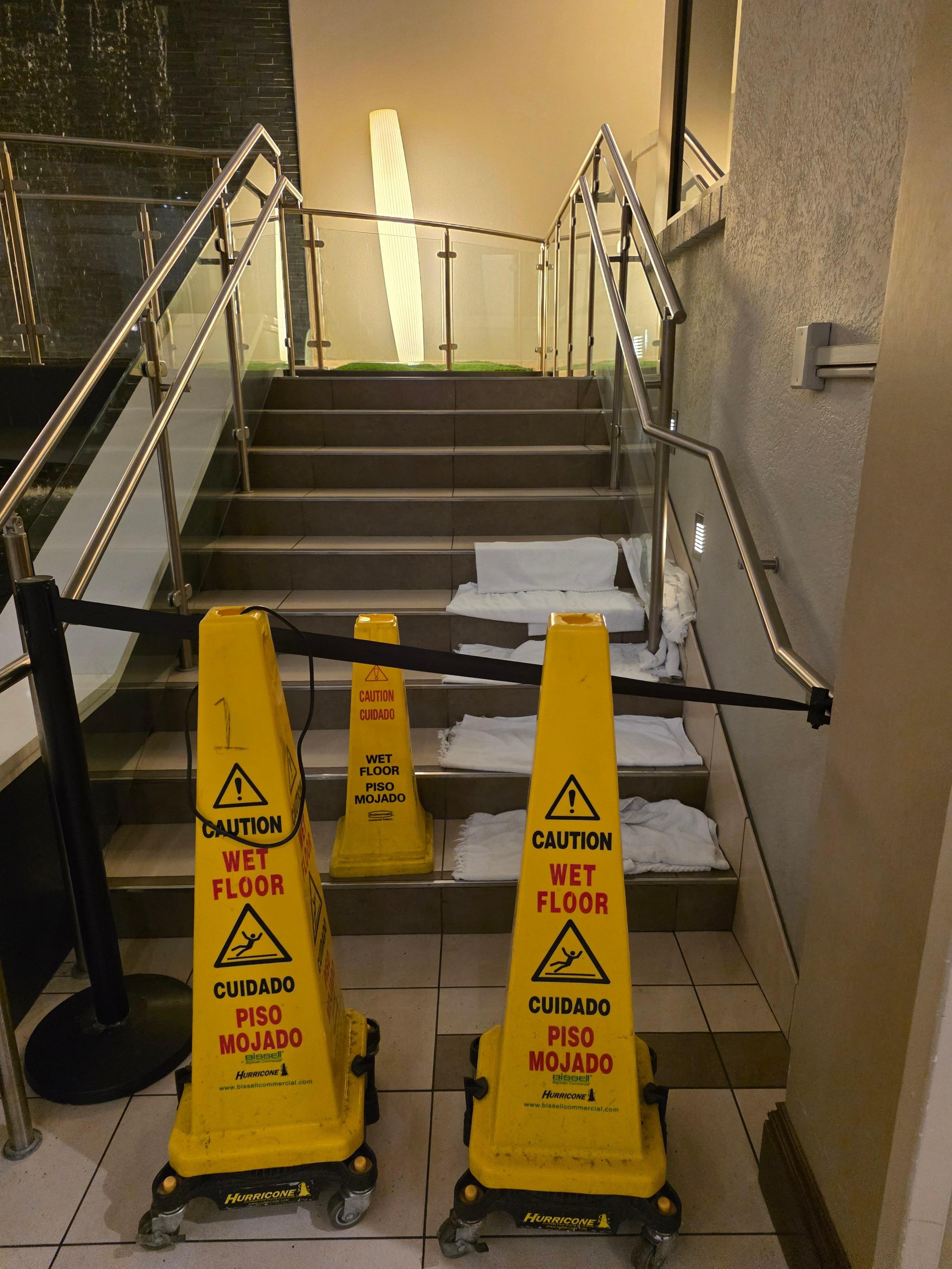 Outdated hotel, roof was leaking....