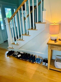 The gang is all here! Shoes off at the front door.