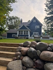 View from the fire pit patio