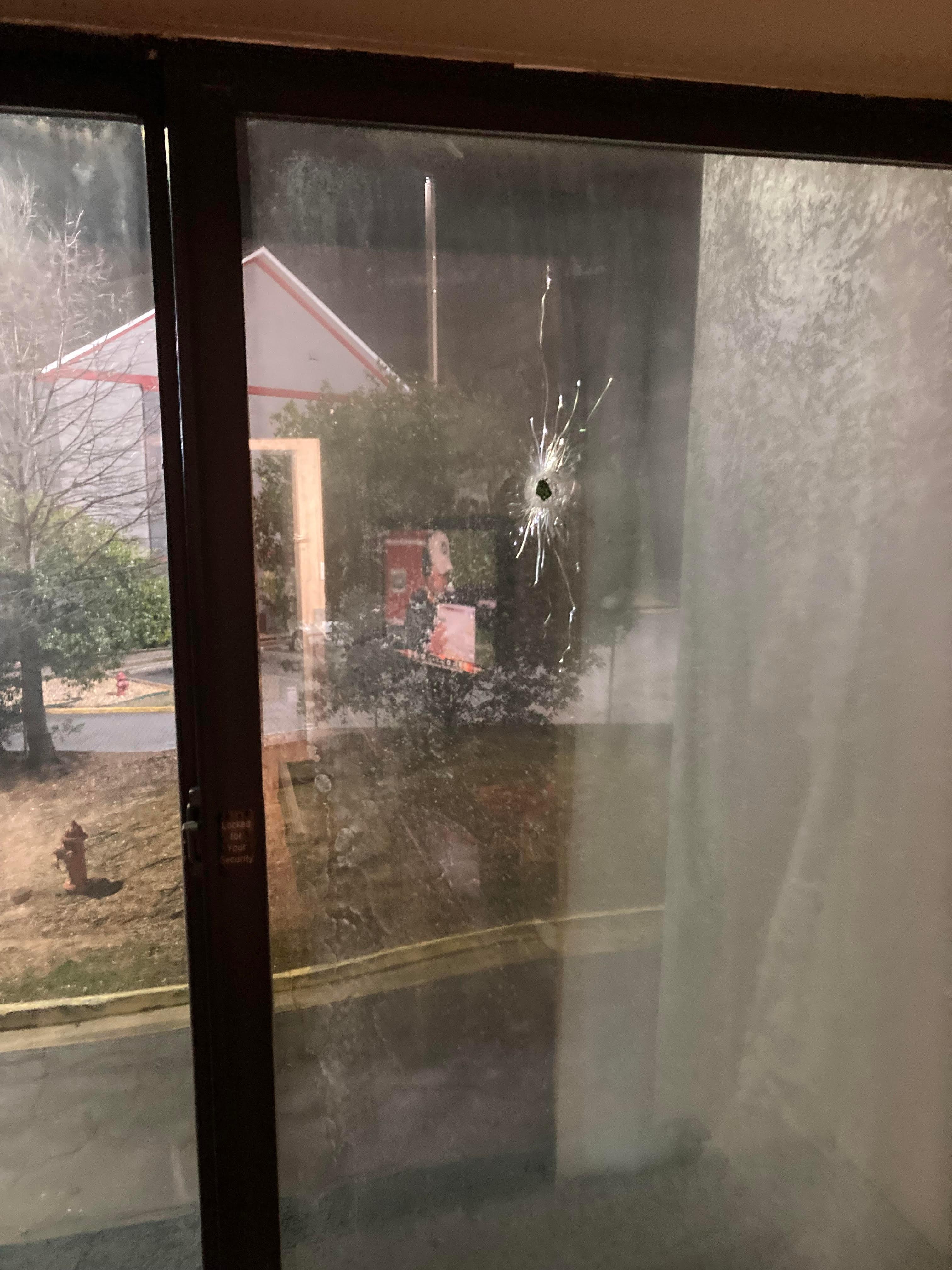 Bullet shot through my window while I was watching TV.