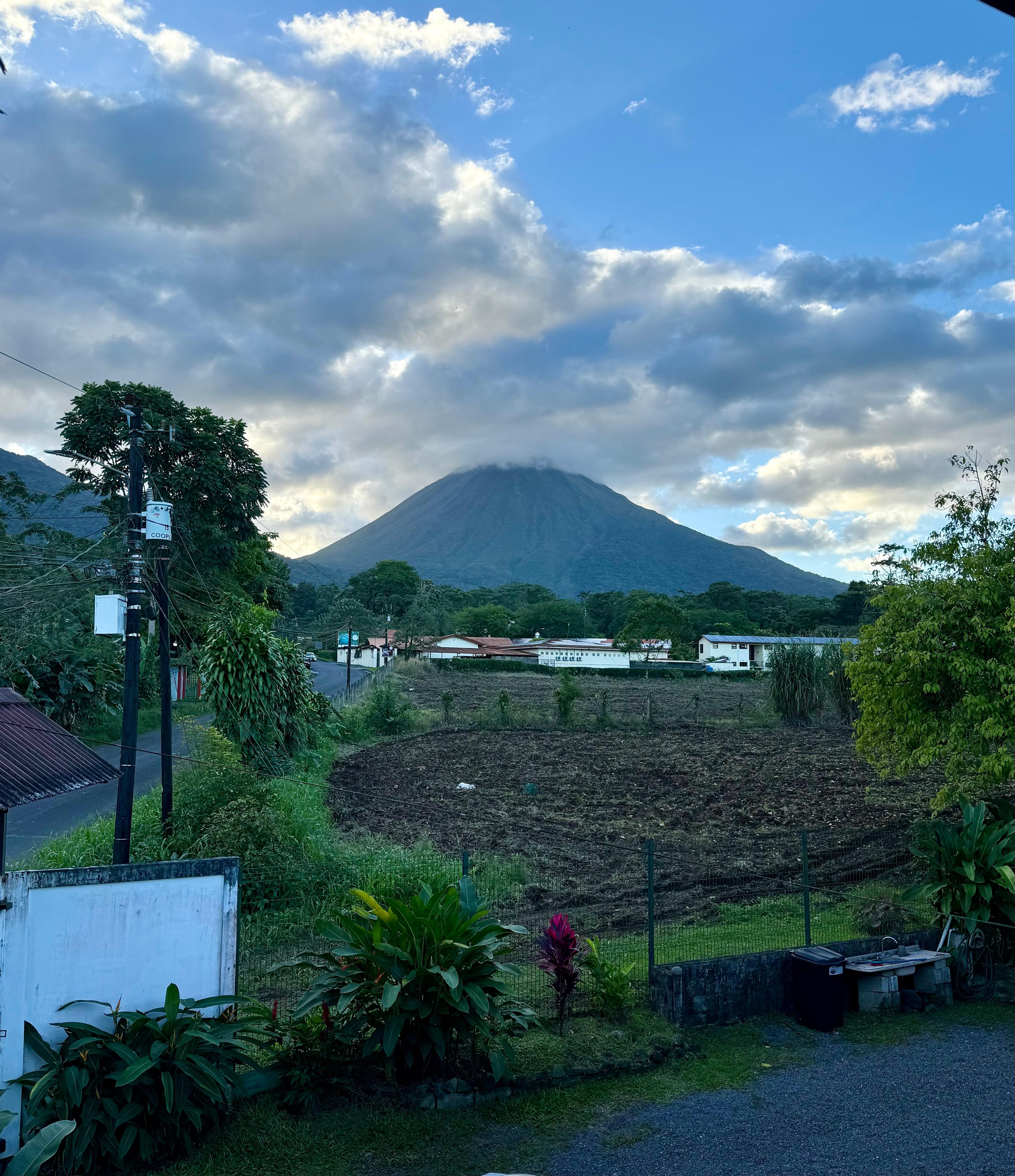 View from open air bedroom