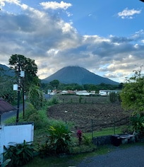 View from open air bedroom