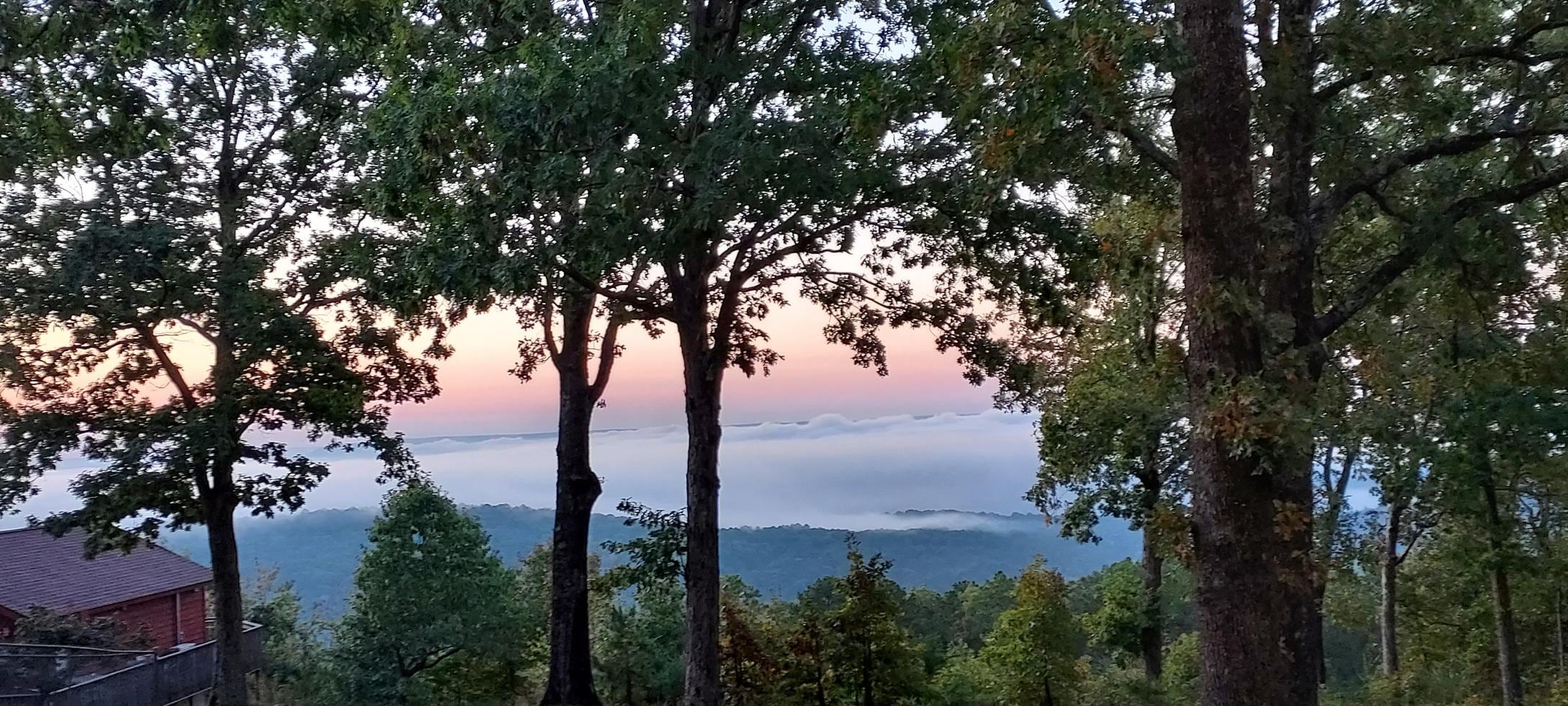 Clouds ascending from the lake!