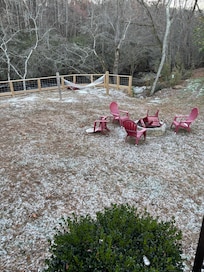 The first dusting and beautiful view.
