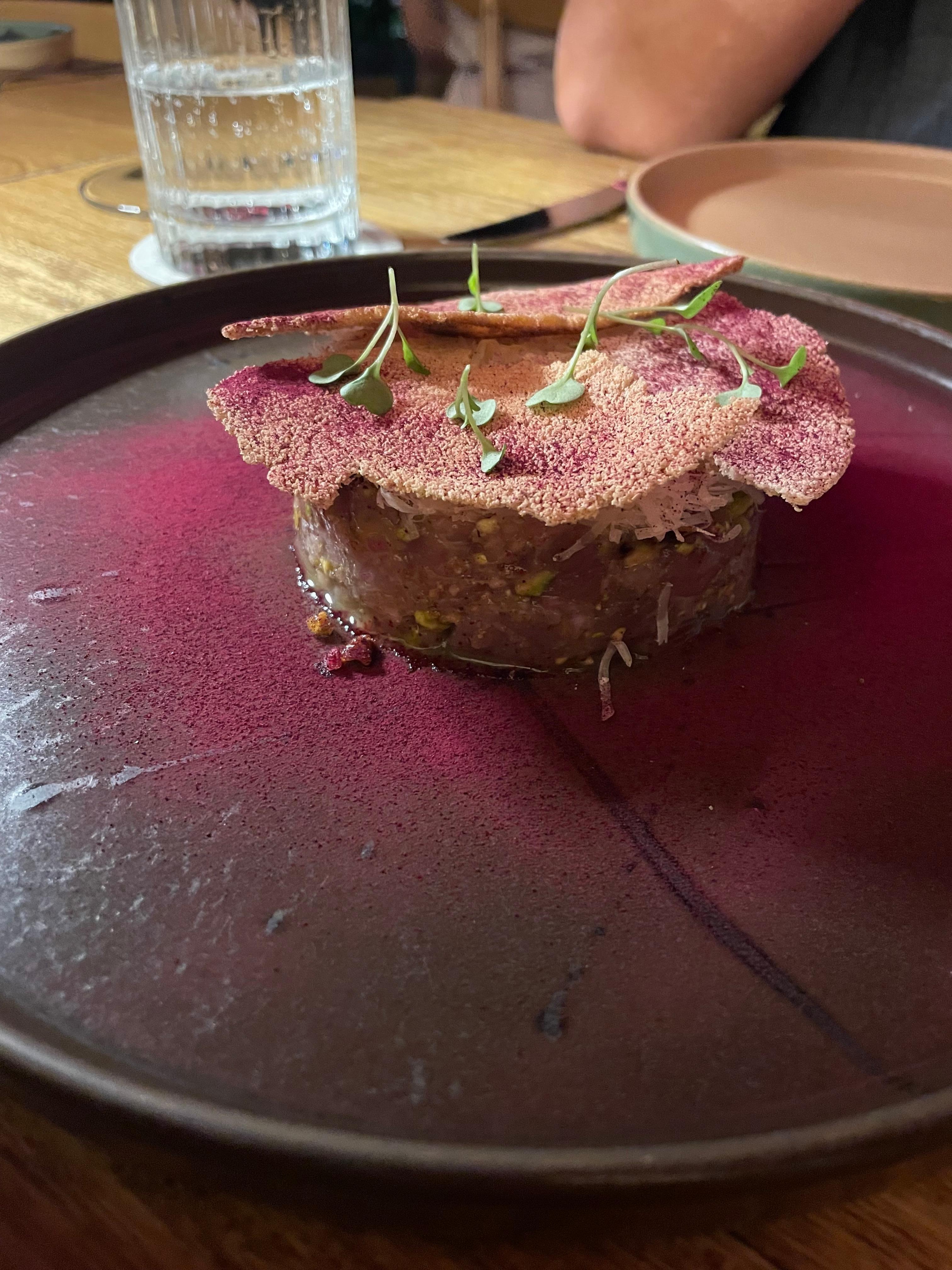 Tuna tartar with cassava 