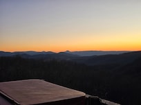 Hot Tub & View at sunrise.