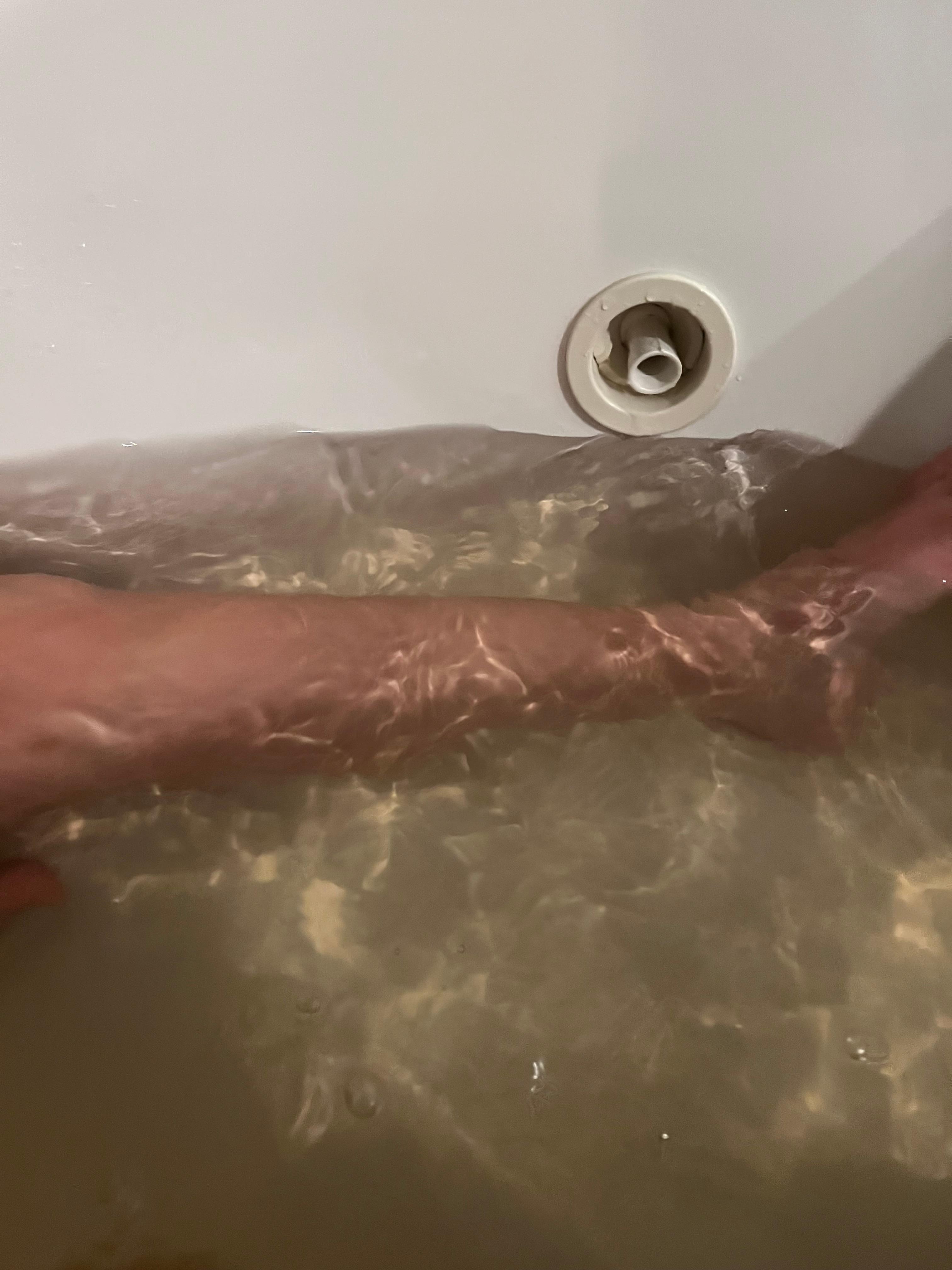Brown water in tub, I also have pics of rings in toilets and trash in yard. 