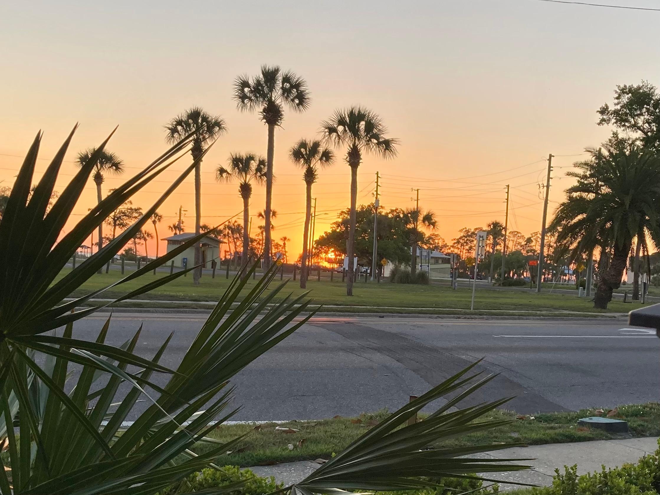 Sunset from the porch.