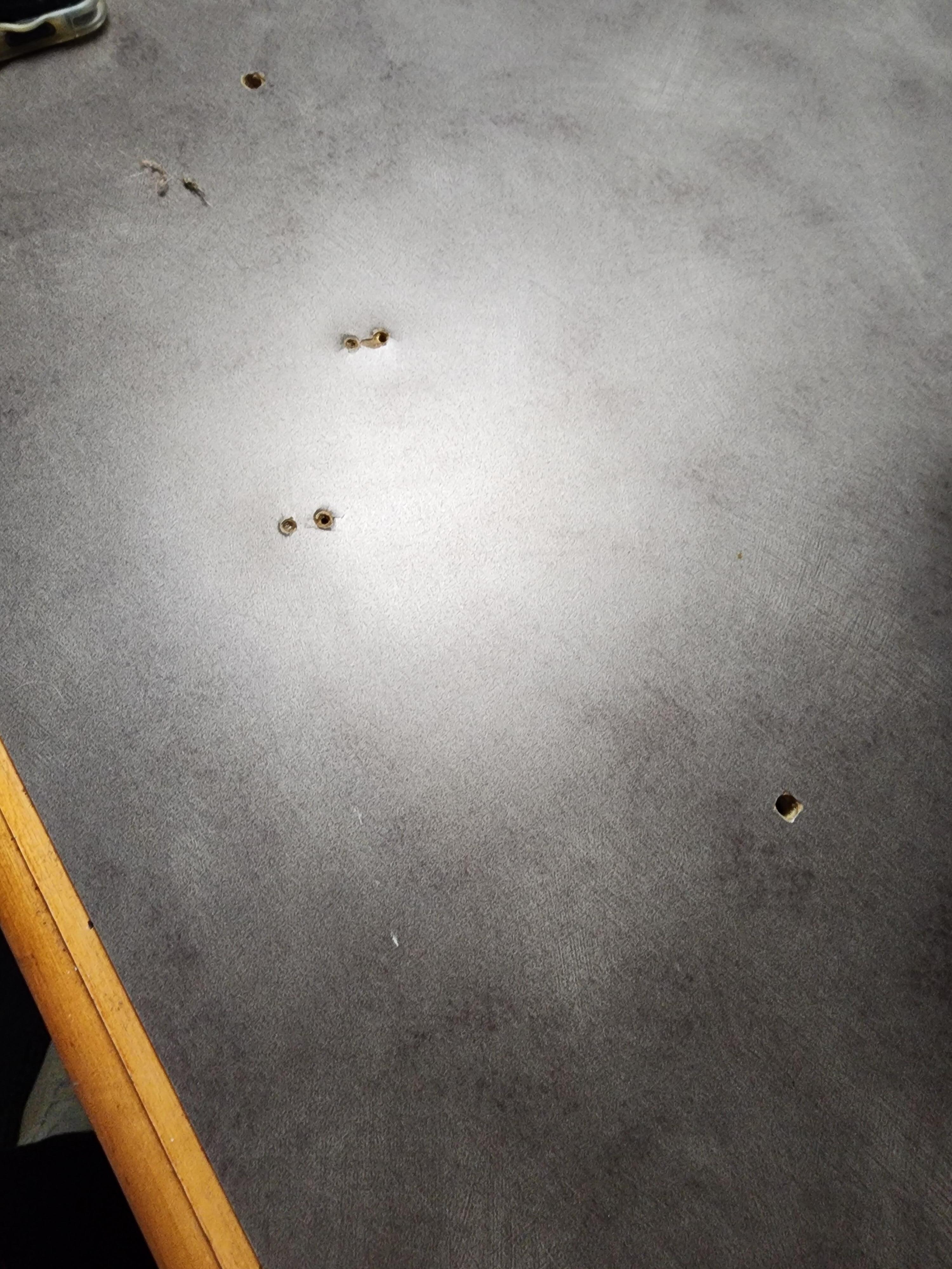Strange holes in dresser top