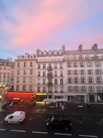 Vista do quarto ao final do dia