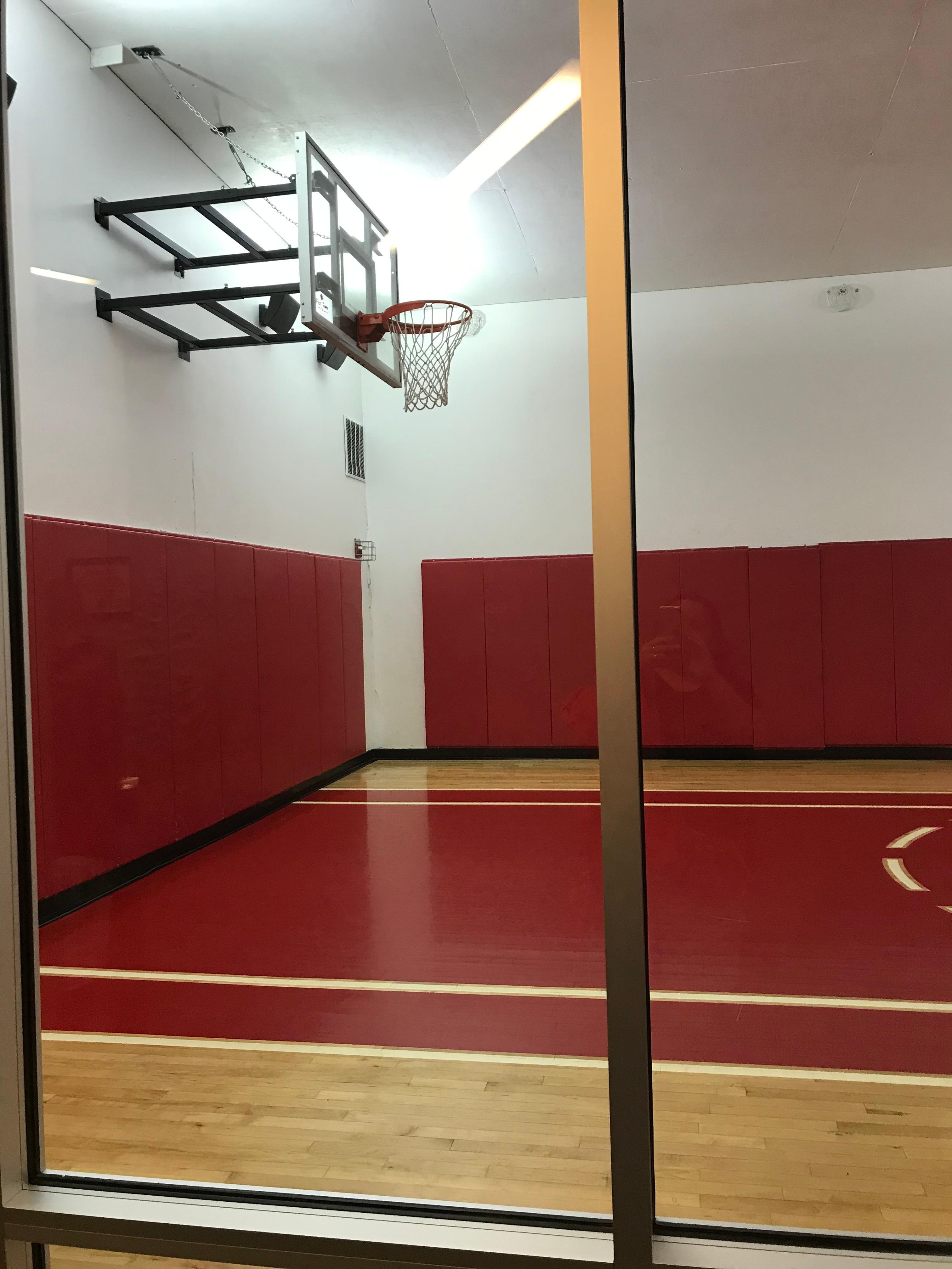 Indoor basketball court