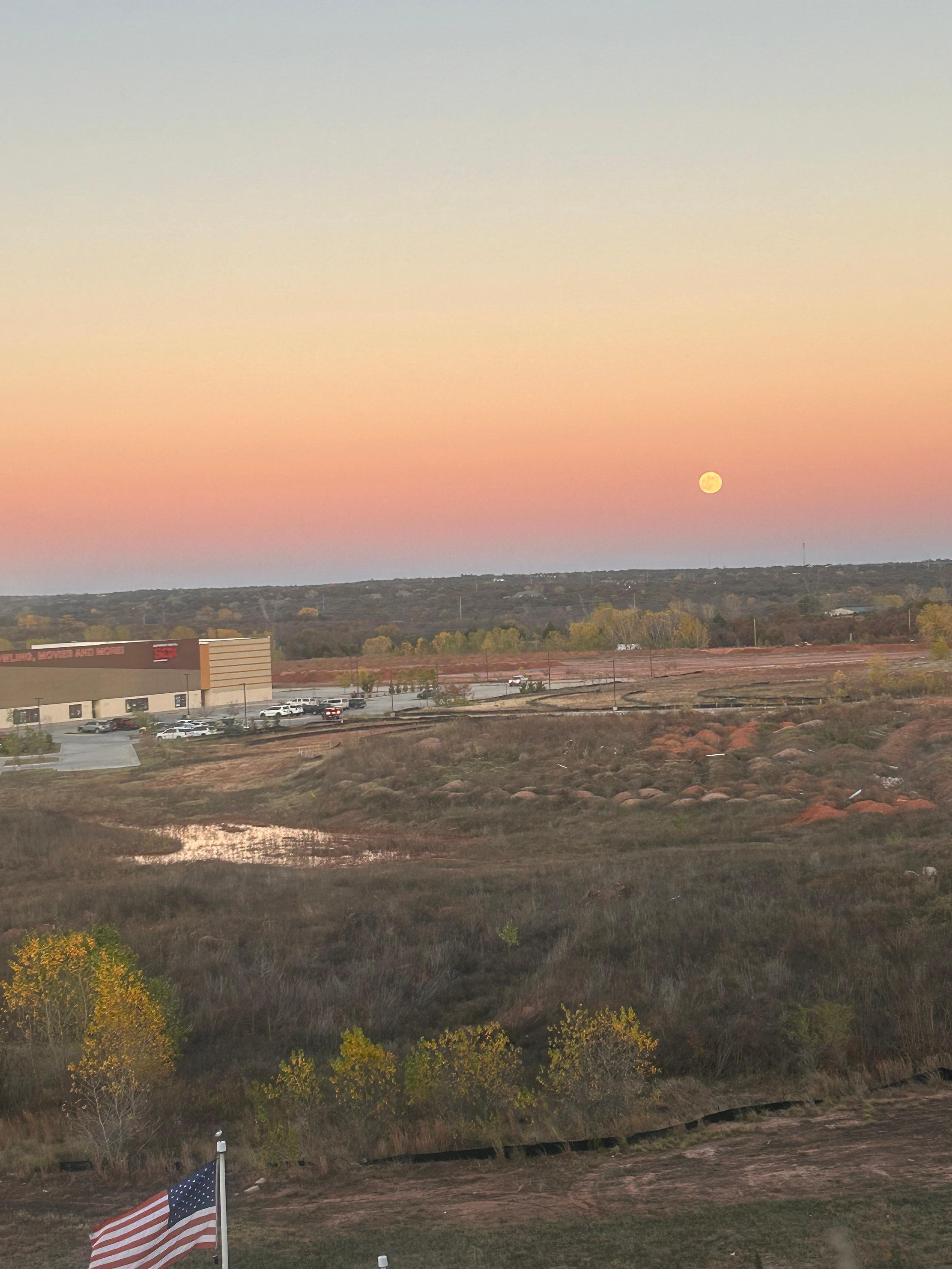 The view from our room- the moon 