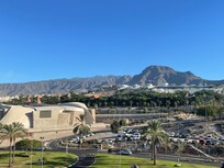 Udsigten fra gangen på hotellet