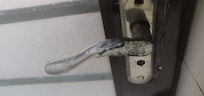 rusted door handles
