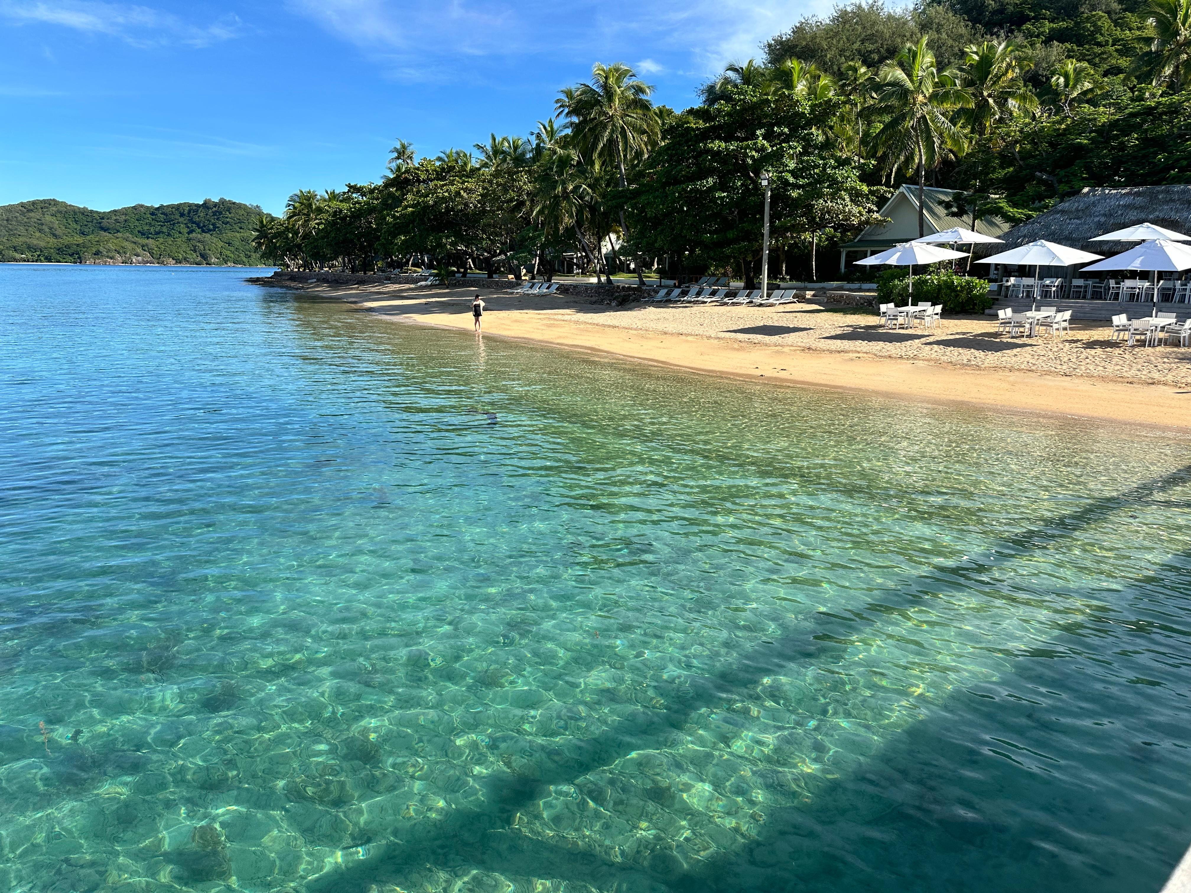 Crystal clear waters just in front of the beach