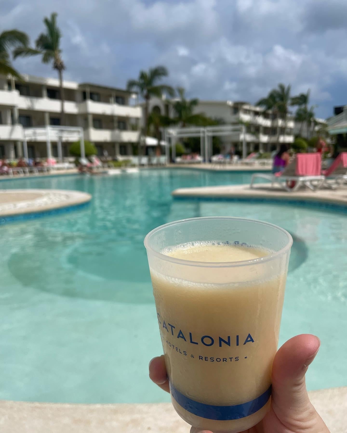 Poolside drinks