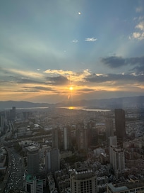 Beautiful sunset from Club Lounge