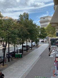 View of Arc de Triomphe from room