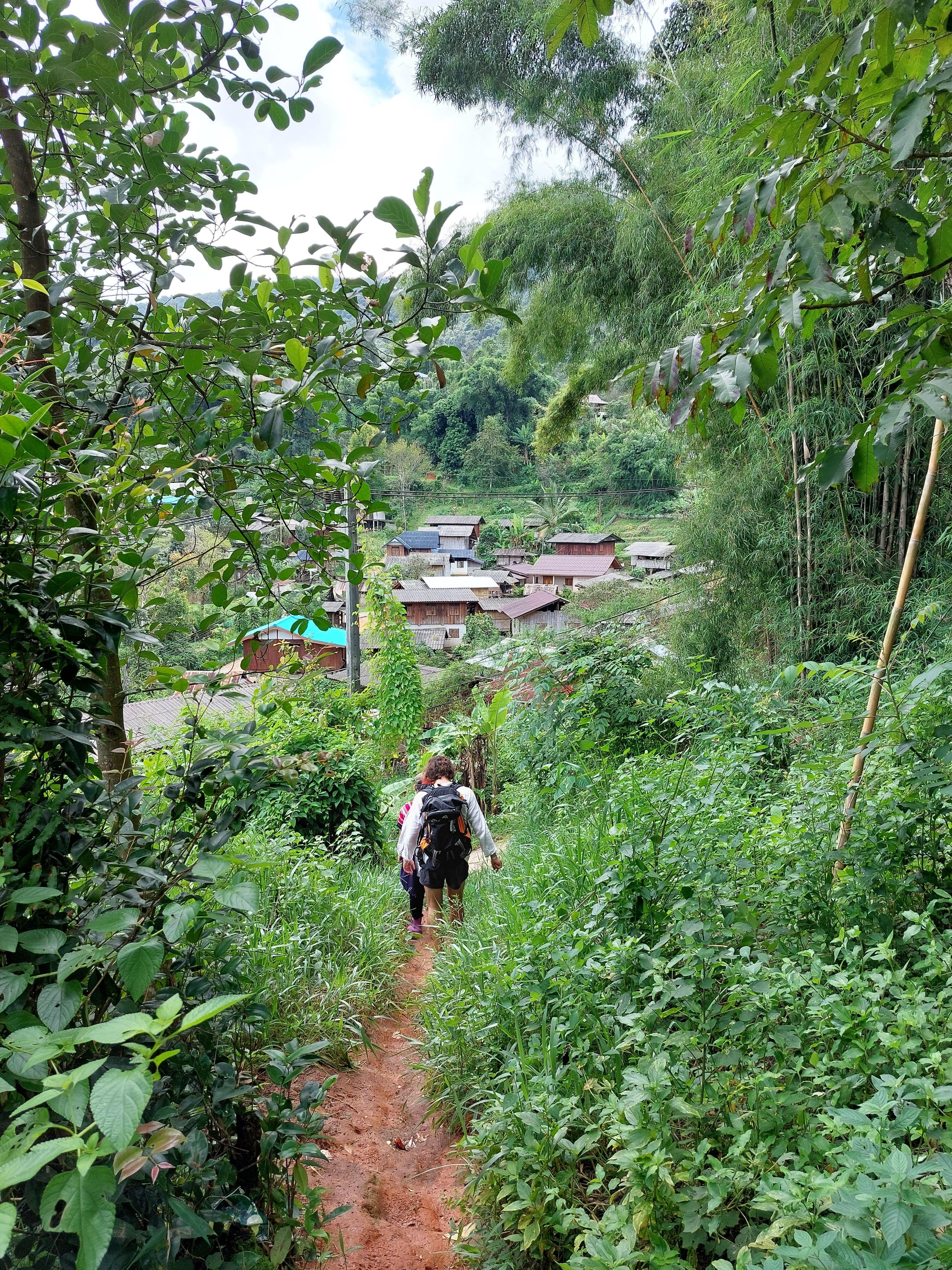 On the way to have Coffee in the village