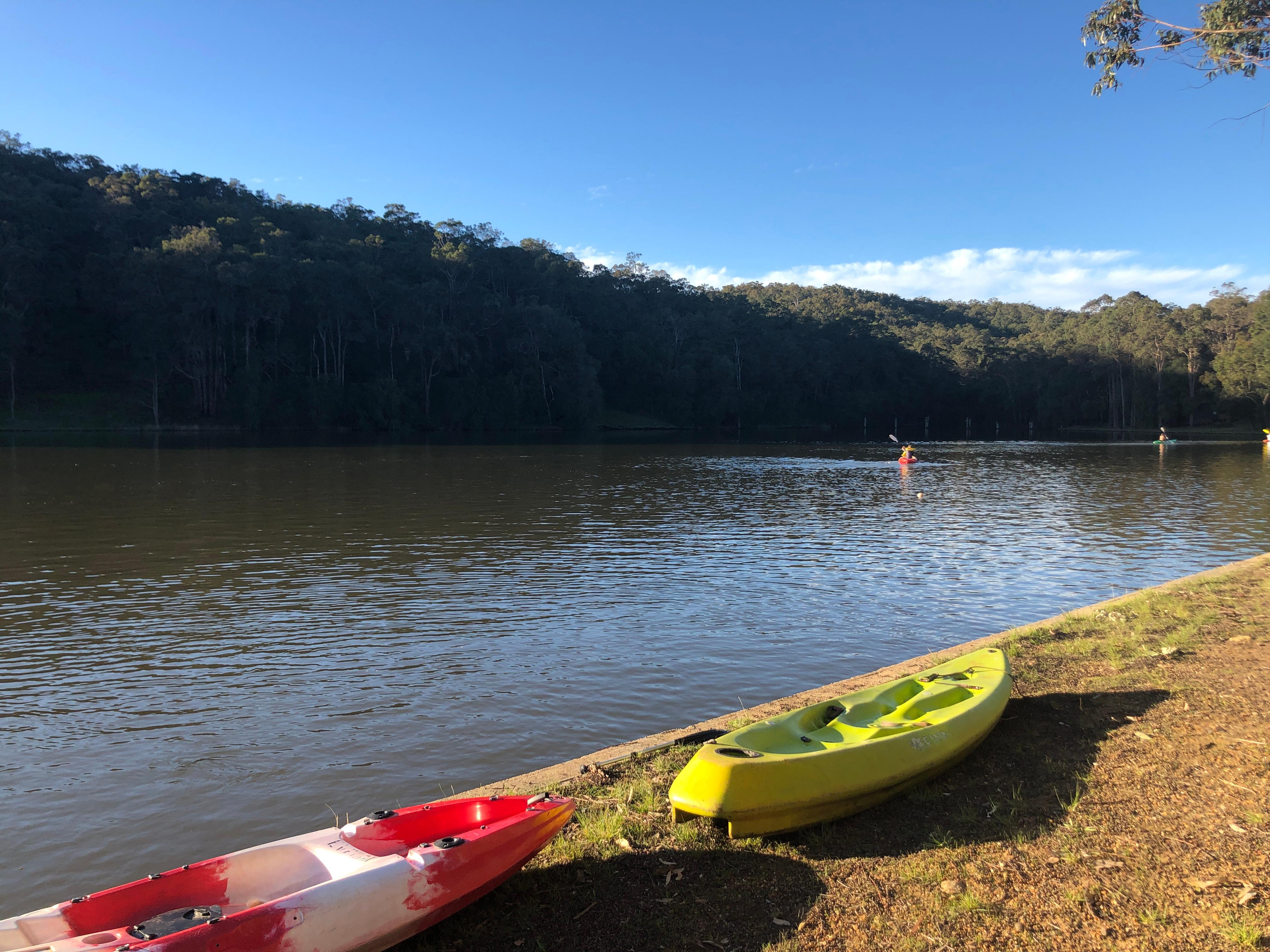 Kayaks available to use from the moment you arrive 