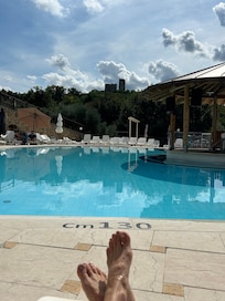 View from the pool area.