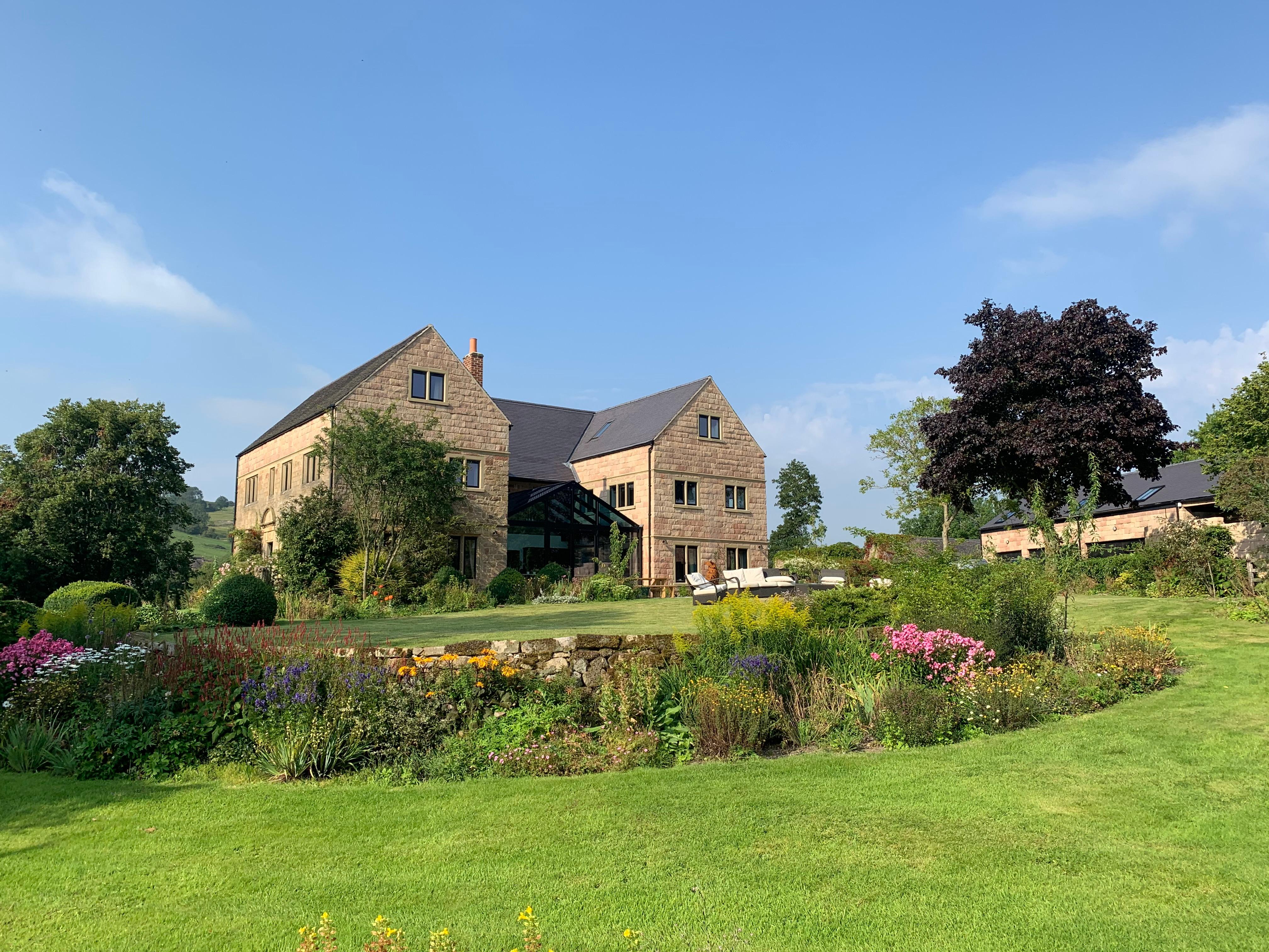 The main hall next to the cottages