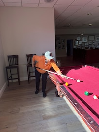 Shoot pool to relax