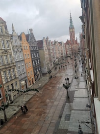 Utsikt från hotellfönster.