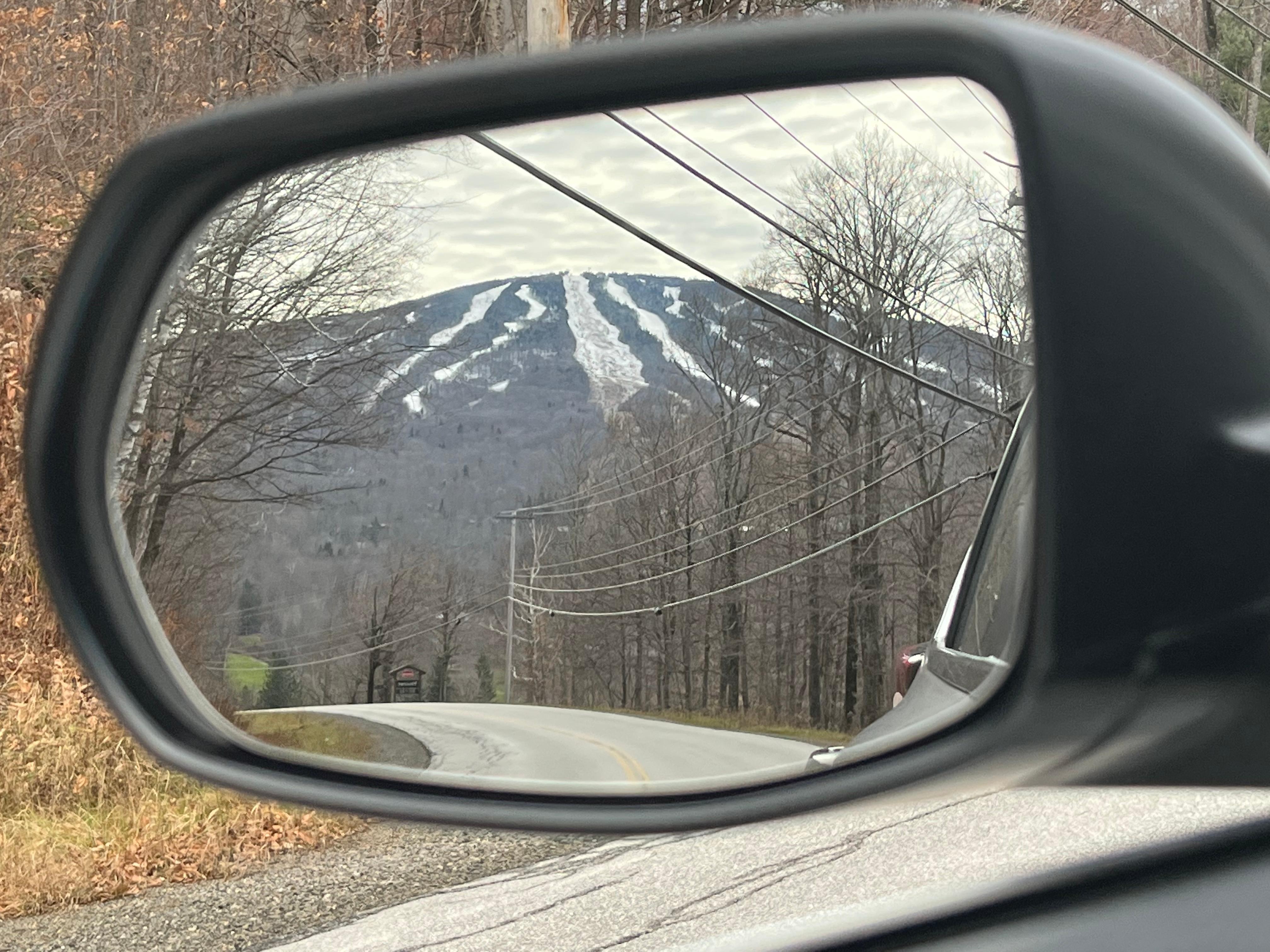 The view from the road up to the condos 