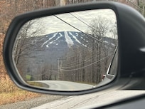 The view from the road up to the condos