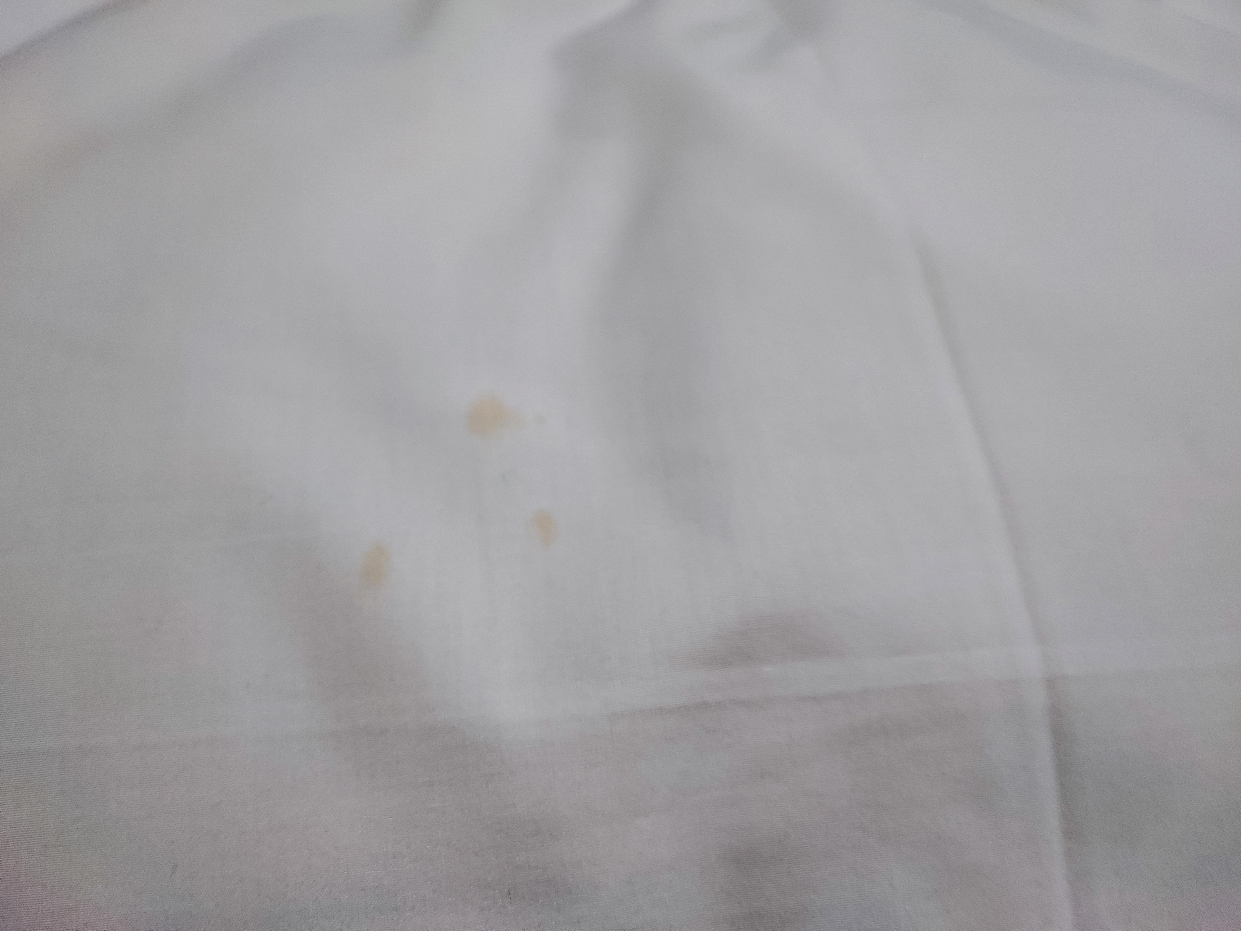 Stains on the sheet