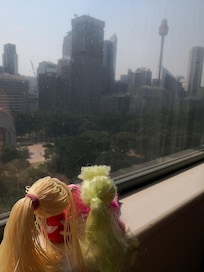Even our daughters dolls had a good view to the NYE fireworks back at the hotel.
