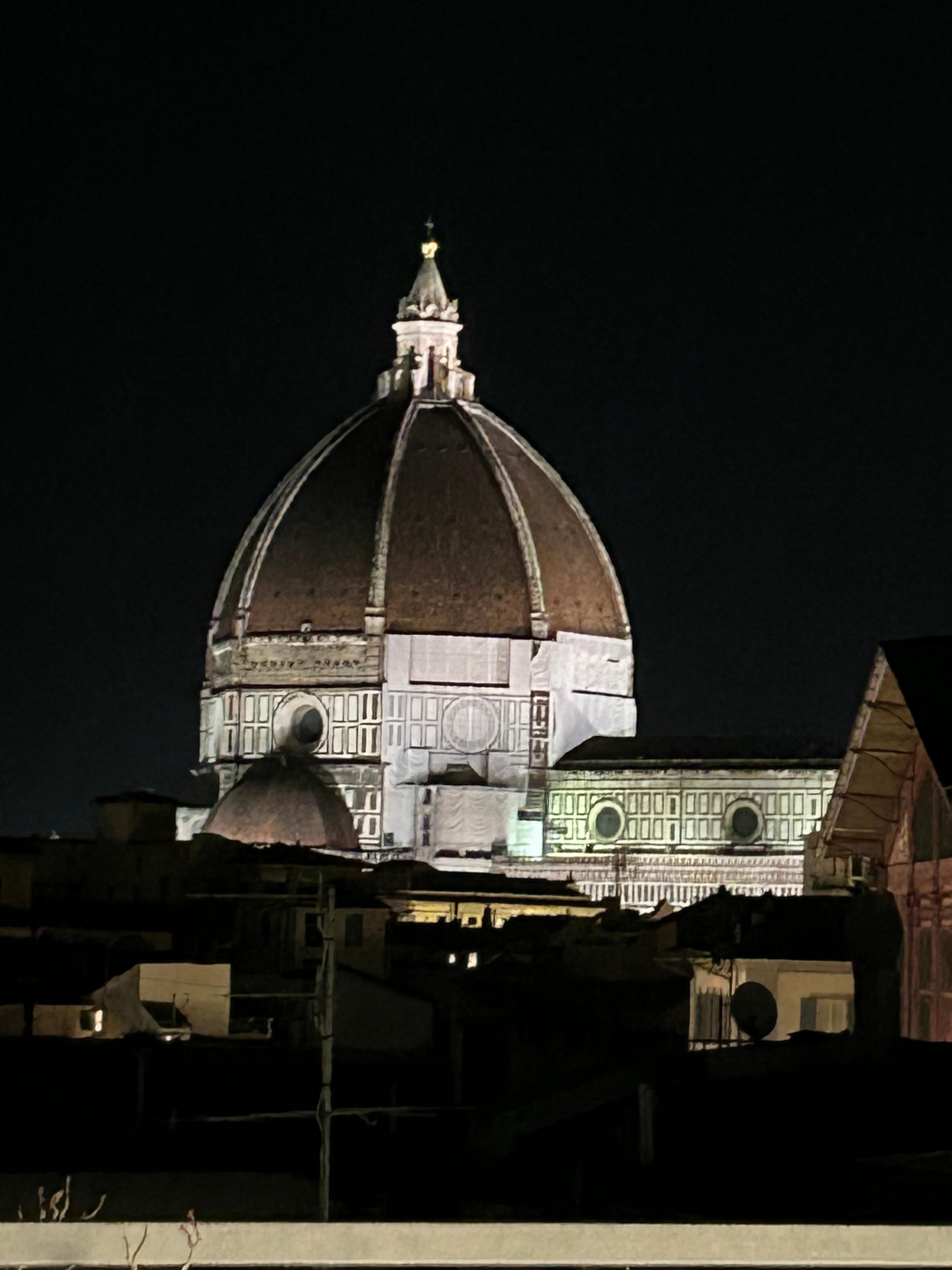 View of the Duomo from the rooftop area