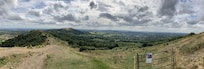 View from top of hill