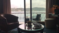 The sea front view is breathtaking