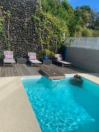 Lovely pool with jacuzzi