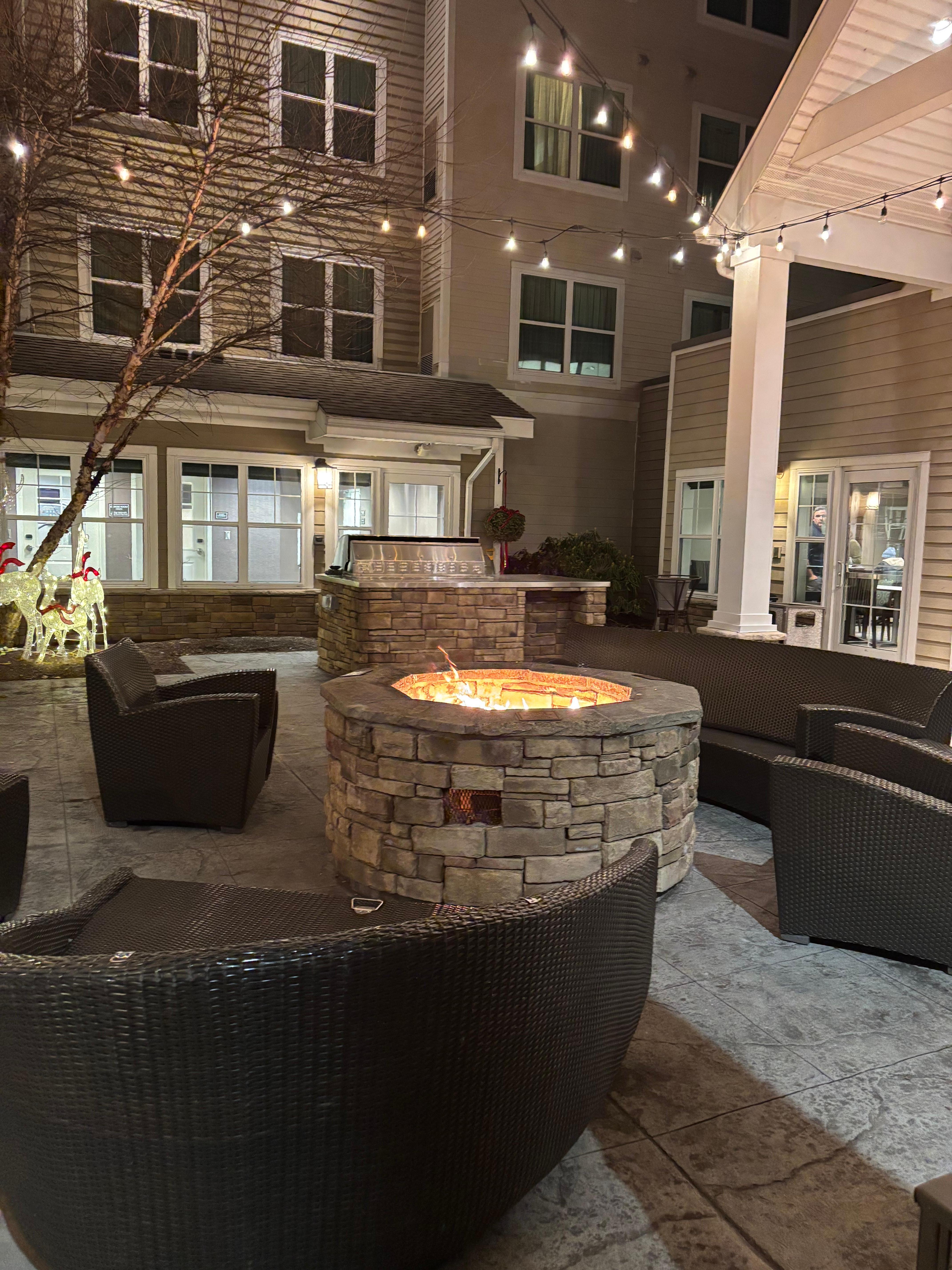 Beautiful outdoor fire-pit. 