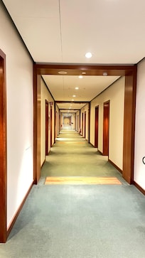 View into the hotel corridor