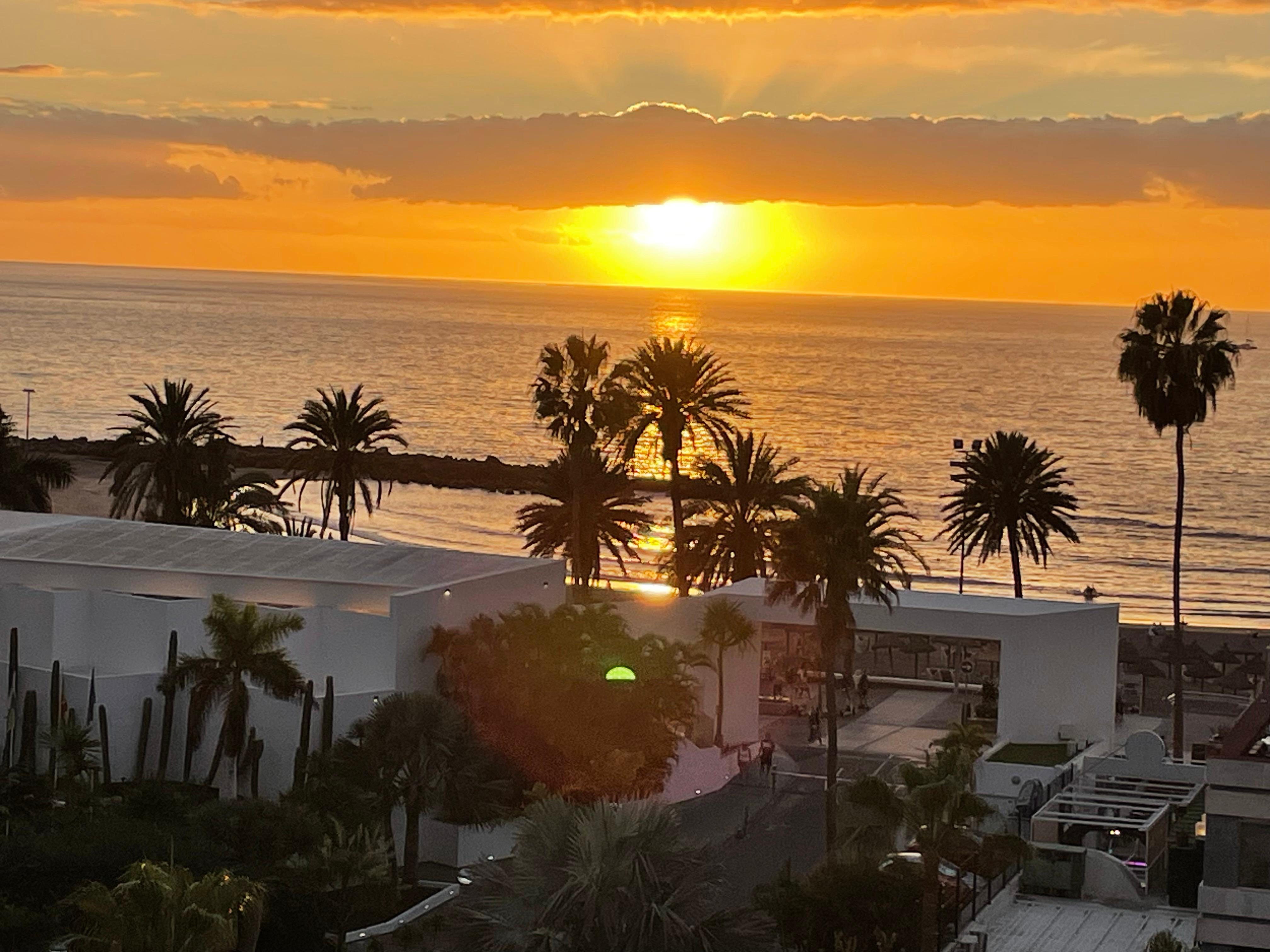 Sunset from balcony 