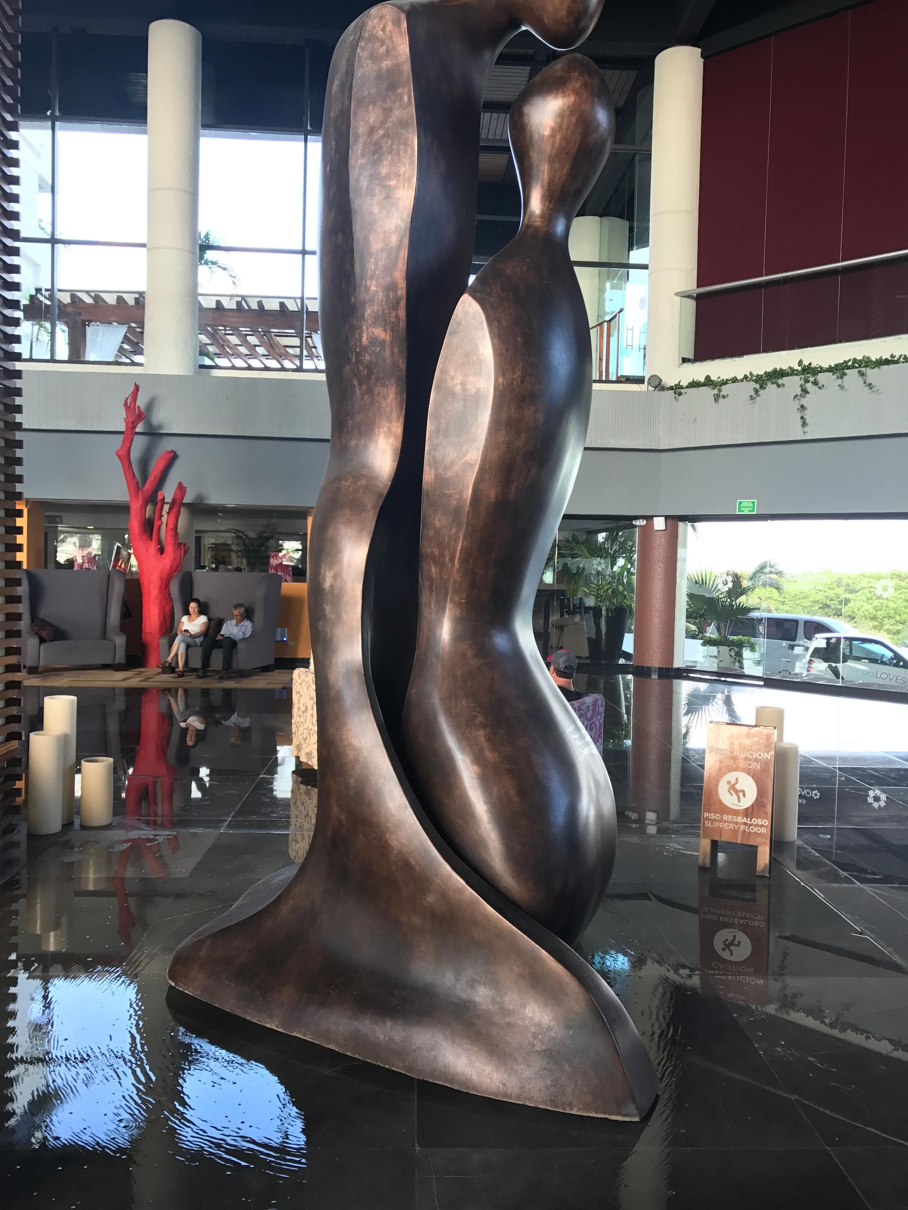 The lobby beautiful statue