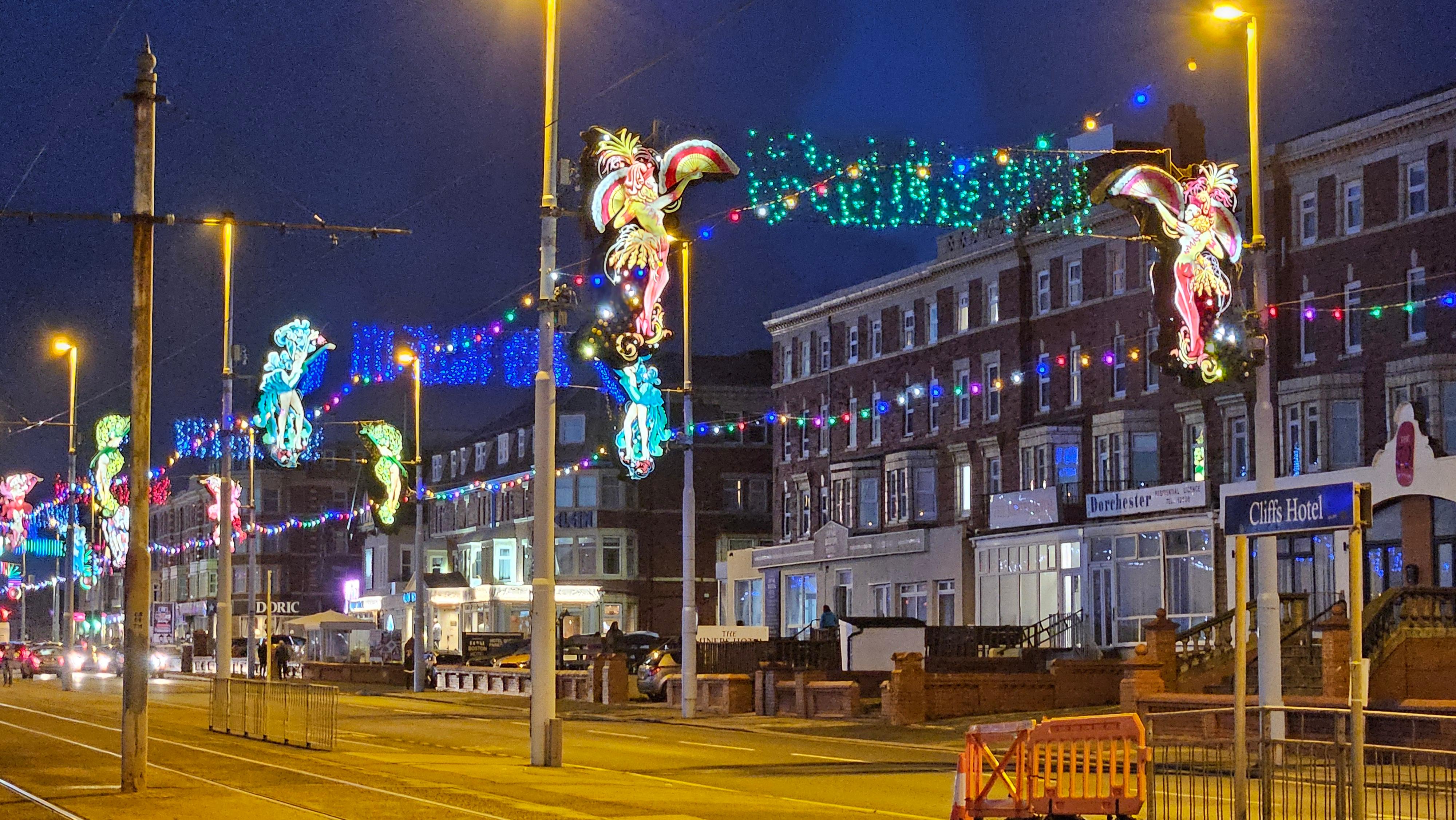 Just round the corner are the illuminations with a very convenient tram stop. 