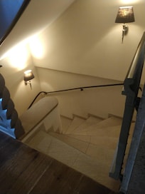 Stairway to the sauna