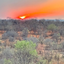 Sunset view from lodge