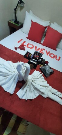Fiz uma surpresa a minha esposa aniversario de casamento. quando chegamos a surpresa estava melhorada, nós amamos muito obrigado mesmo de coração. iremos voltar concerteza.