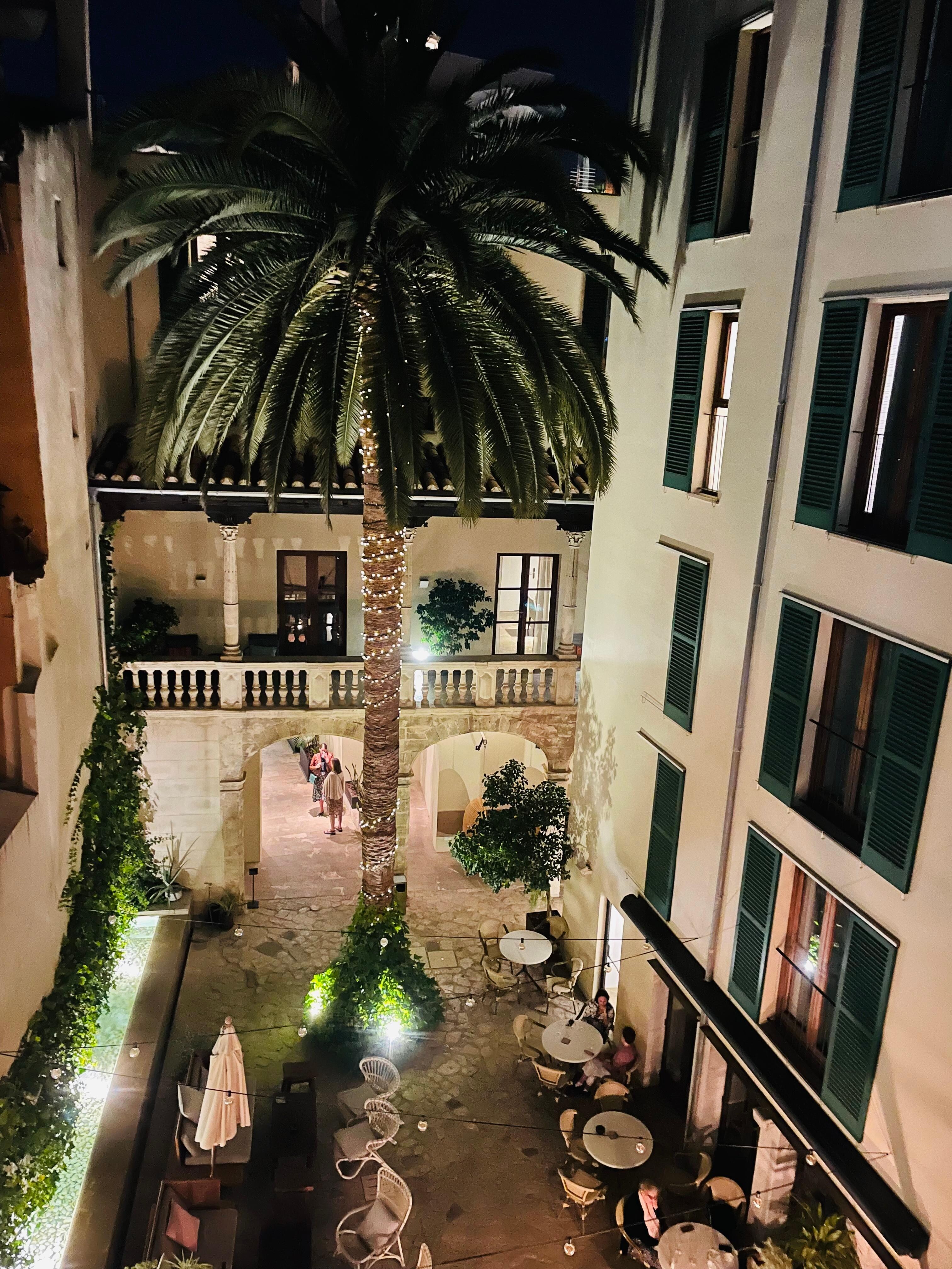 View from our room to the breakfast area