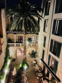 View from our room to the breakfast area