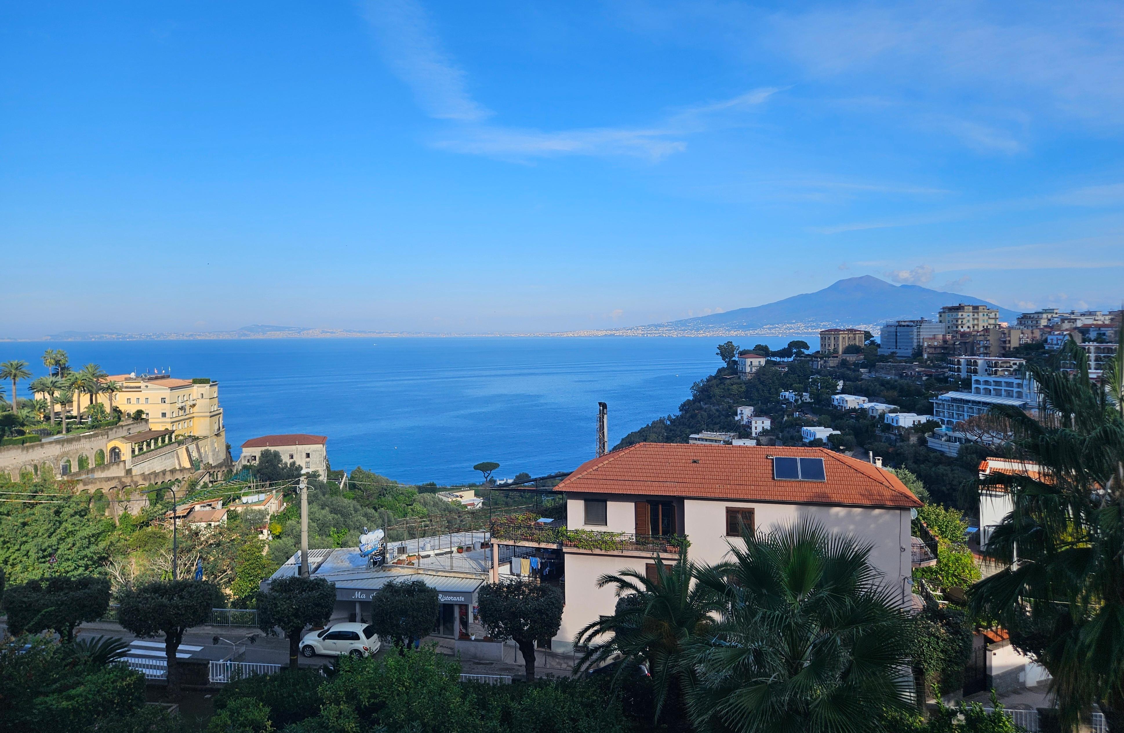 View across to Vesuvius 