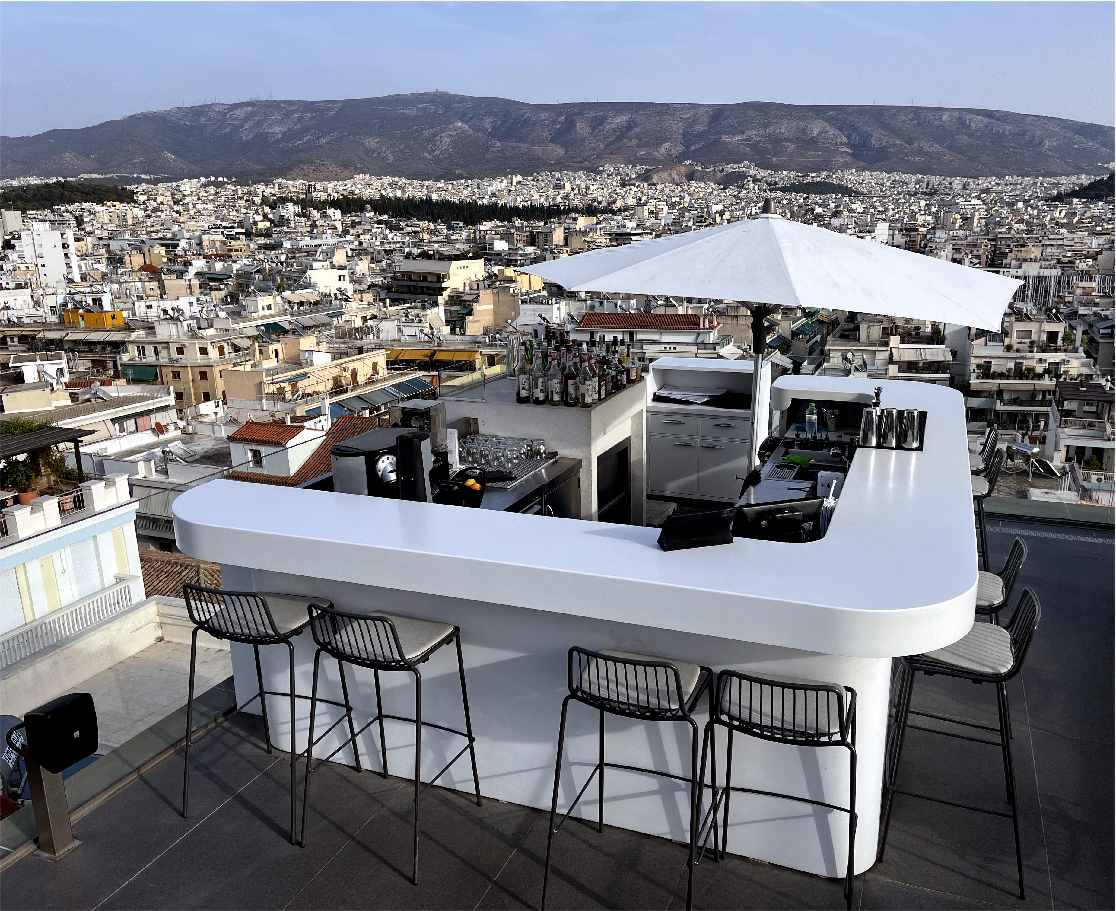 Rooftop bar with fantastic view